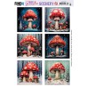 (BBSC10072)Scenery Push out - Berries Beauties - Mushroom - Square