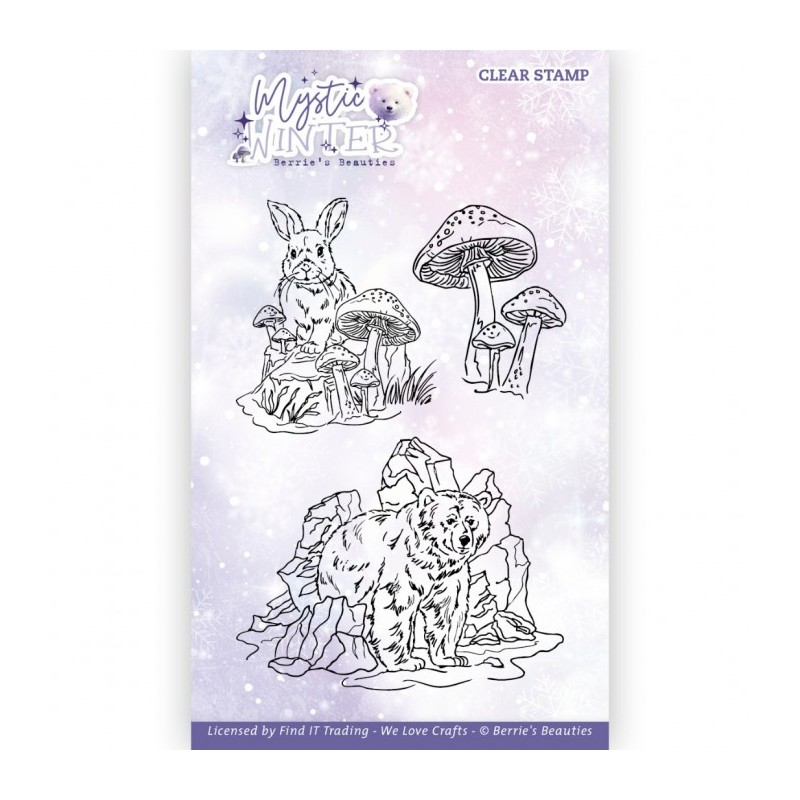 (BBCS10017)Clear Stamps - Berries Beauties - Mystic Winter - Polar Bear