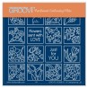 (GRO-FL-42398-01)Groovi® Baby plate A6 Linda's Mini Floral Sampler